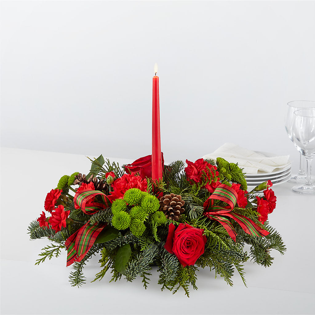 By the Candlelight Centerpiece – Floral Design At Evergreen Llc, Princeton NC