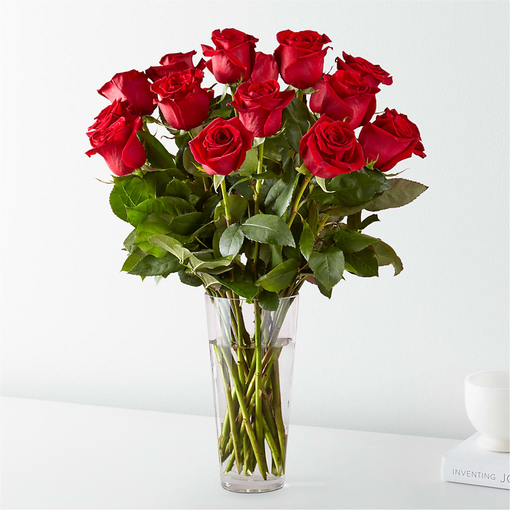 Long Stem Red Rose Bouquet – Floral Design At Evergreen Llc, Princeton NC