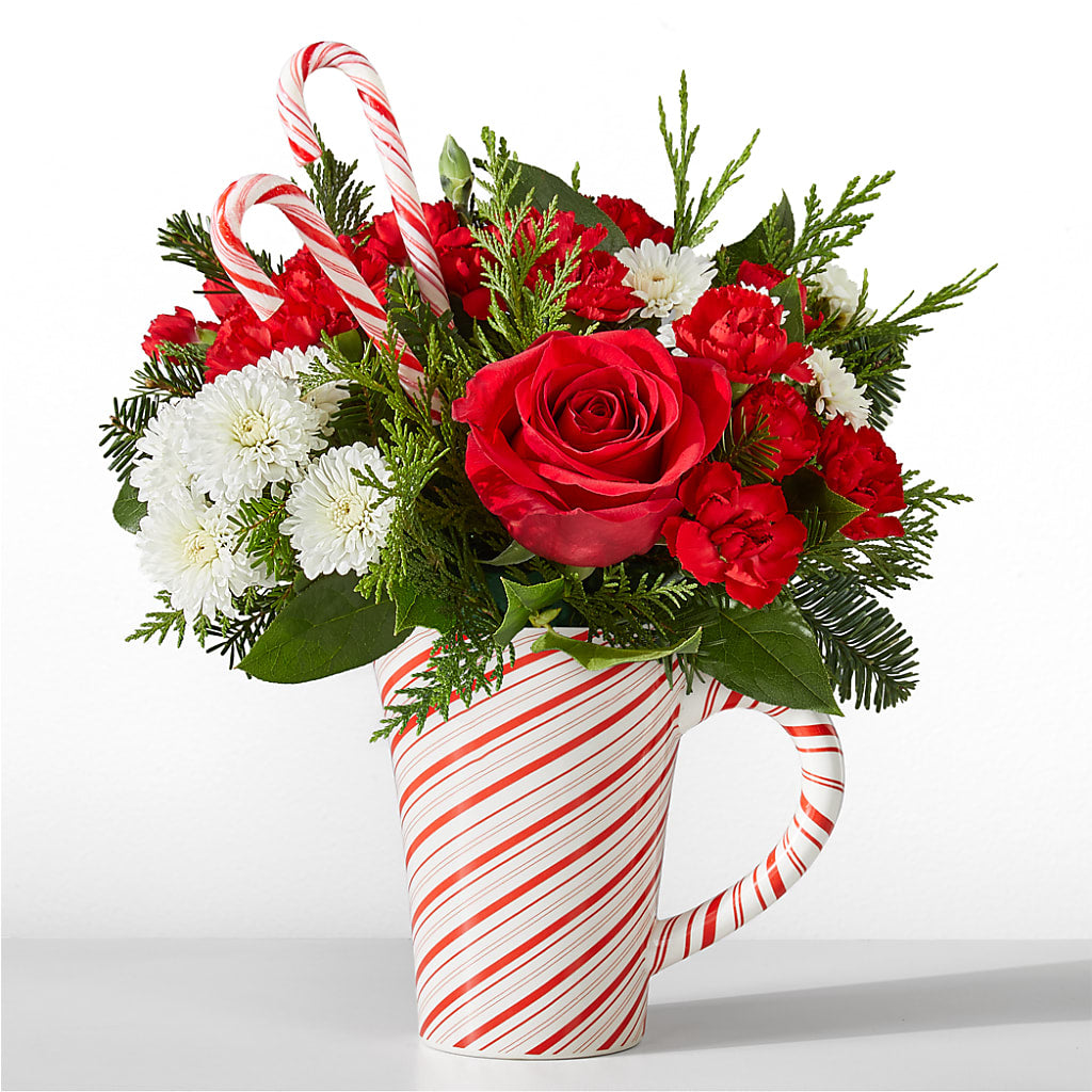Peppermint Swirl Mug – Floral Design At Evergreen Llc, Princeton NC