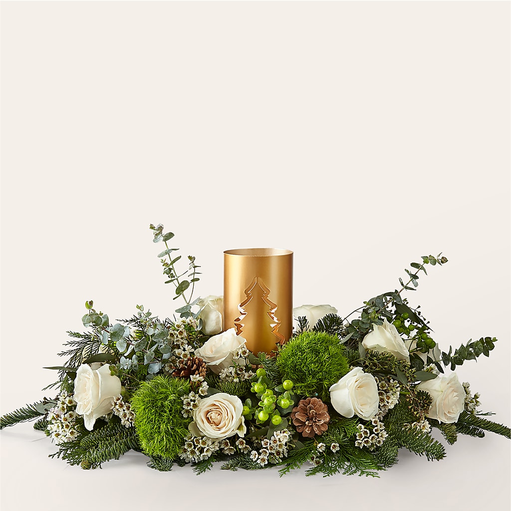 Chestnuts Roasting Centerpiece – Floral Design At Evergreen Llc, Princeton NC