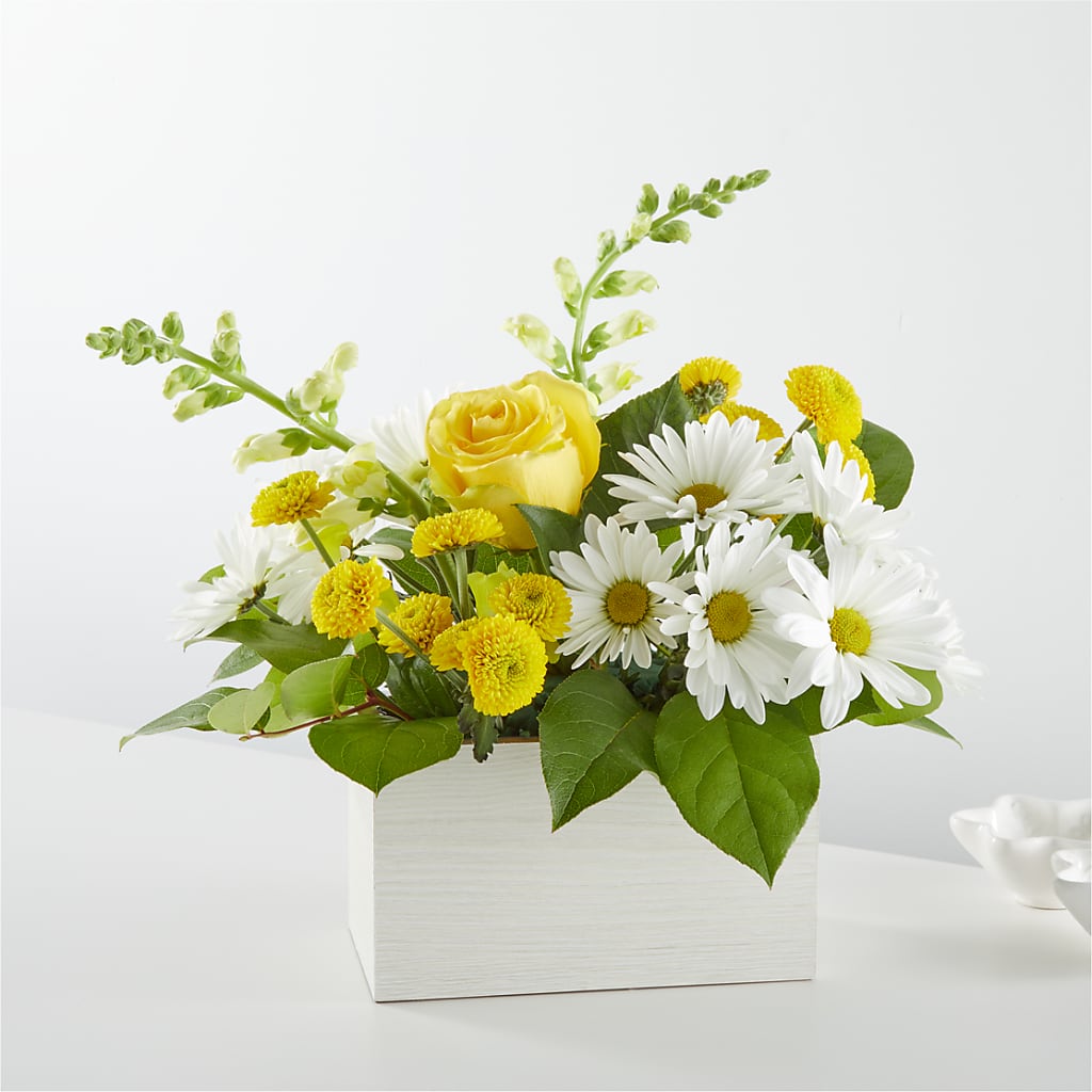 Sun Salutation Box Bouquet – Floral Design At Evergreen Llc, Princeton NC