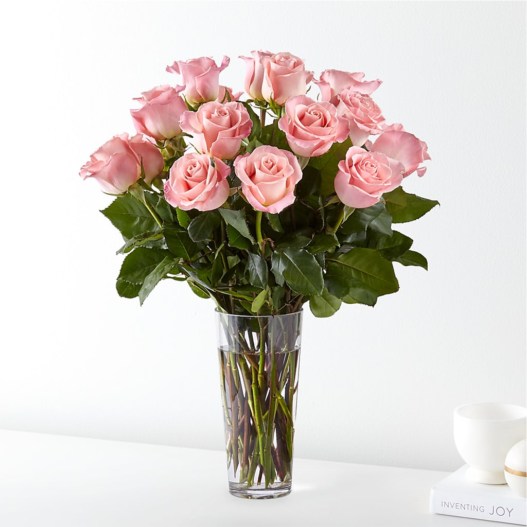 Long Stem Pink Rose Bouquet – Floral Design At Evergreen Llc, Princeton NC