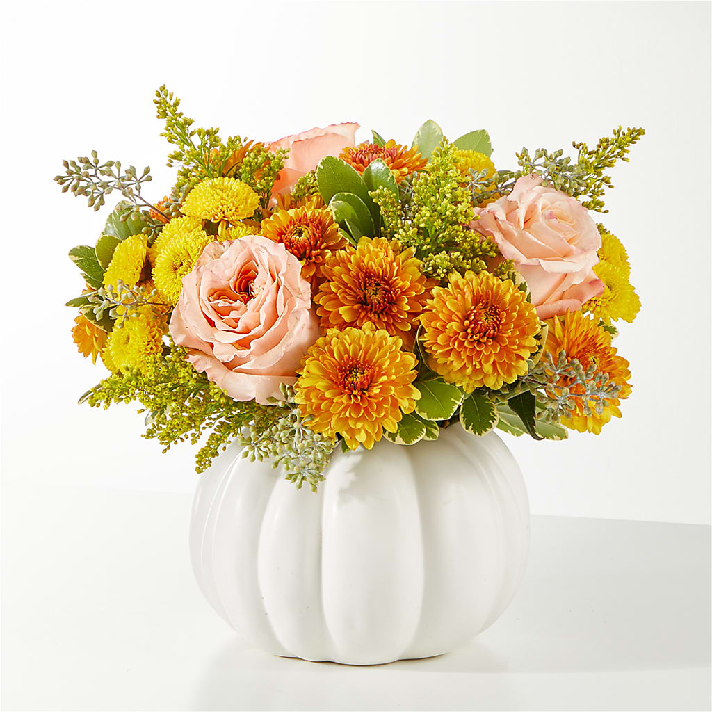 Peachy Pumpkin – Floral Design At Evergreen Llc, Princeton NC