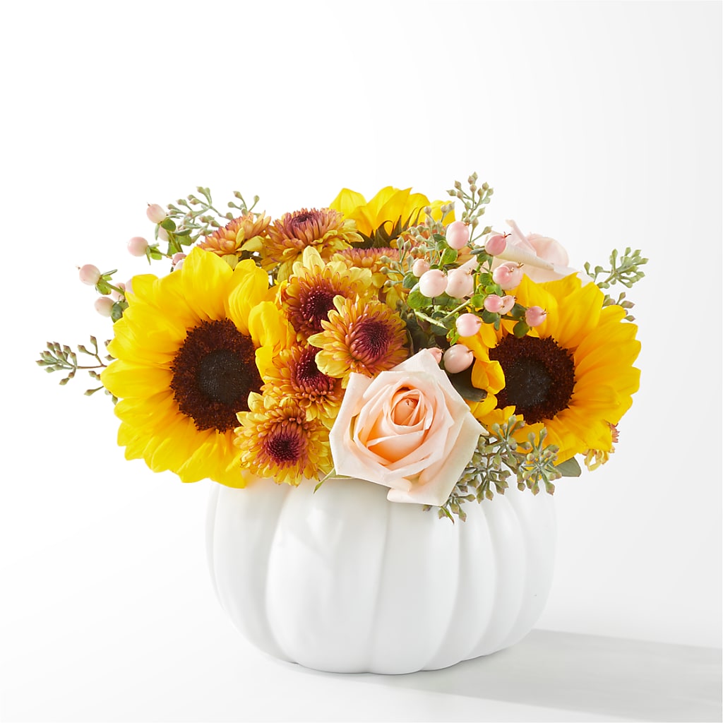 Pumpkin to Talk About Bouquet – Floral Design At Evergreen Llc, Princeton NC