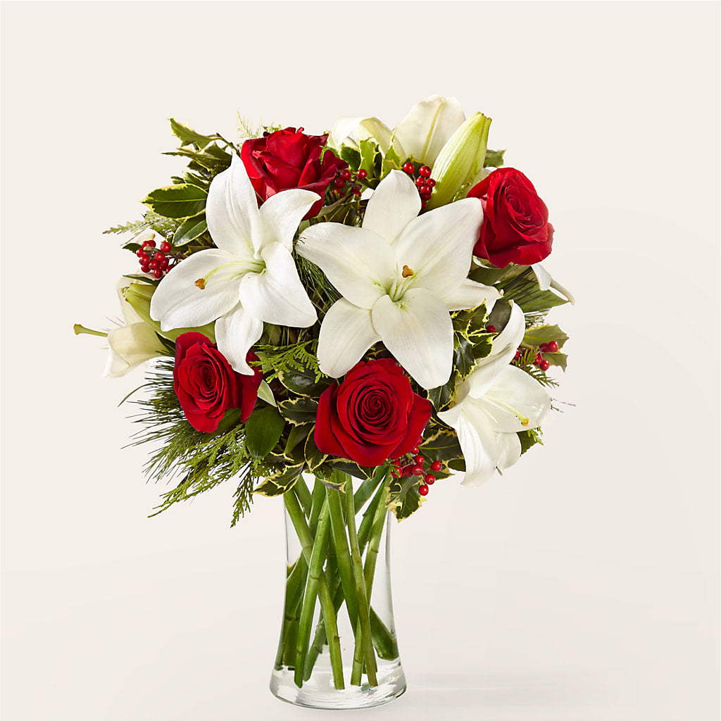 Sparkling Snowflakes Bouquet – Floral Design At Evergreen Llc, Princeton NC