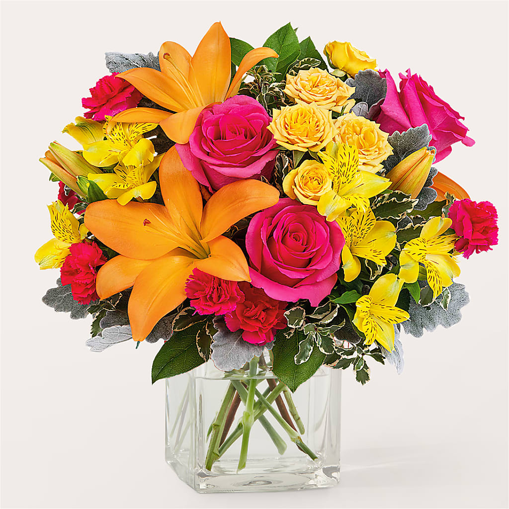 To the Tropics Bouquet – Floral Design At Evergreen Llc, Princeton NC