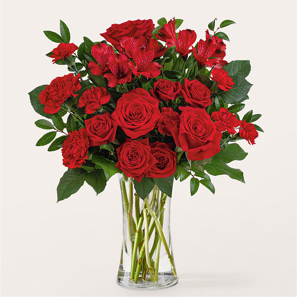 Brilliant Ruby Bouquet – Floral Design At Evergreen Llc, Princeton NC