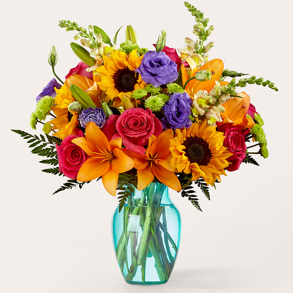 Double Rainbow Bouquet – Floral Design At Evergreen Llc, Princeton NC