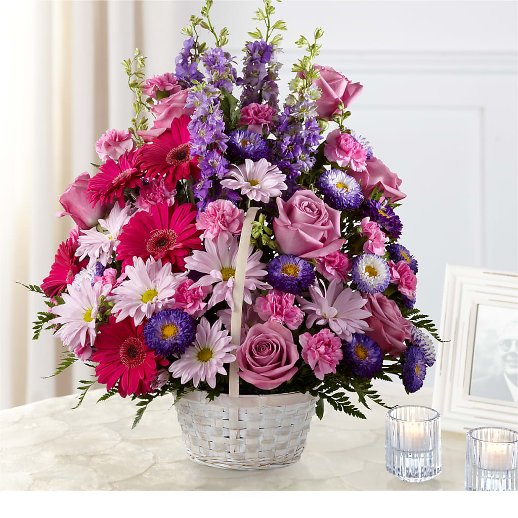 Pastel Peace Basket – Floral Design At Evergreen Llc, Princeton NC