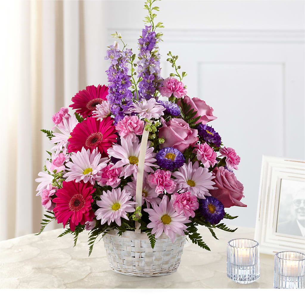 Pastel Peace Basket – Floral Design At Evergreen Llc, Princeton NC
