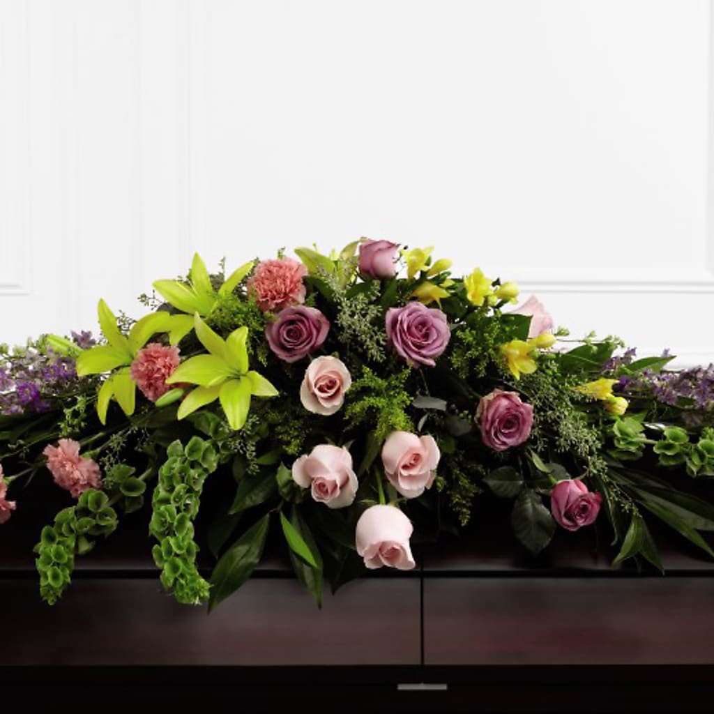 Forever Beloved Casket Spray – Floral Design At Evergreen Llc, Princeton NC