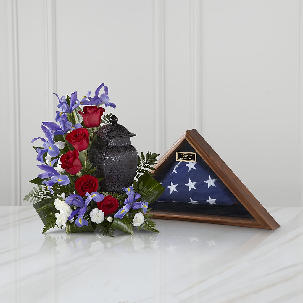 Patriotic Tribute Arrangement – Floral Design At Evergreen Llc, Princeton NC
