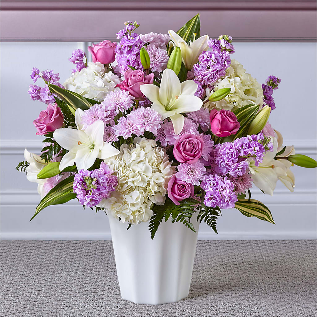 Heaven Sent Floor Basket – Floral Design At Evergreen Llc, Princeton NC