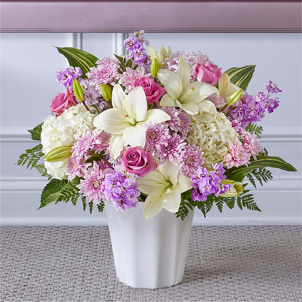 Heaven Sent Floor Basket – Floral Design At Evergreen Llc, Princeton NC