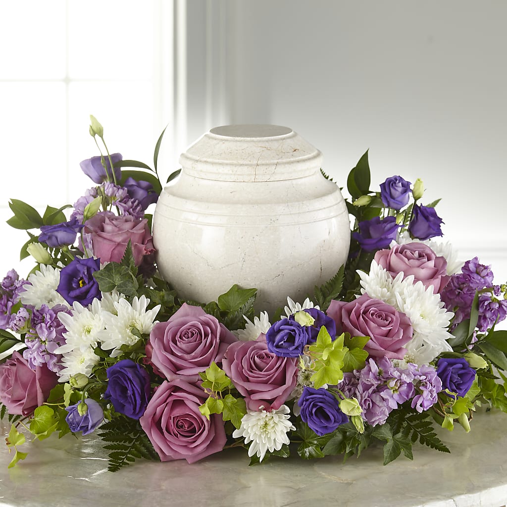 Blooming Sympathy Cremation Adornment – Floral Design At Evergreen Llc, Princeton NC