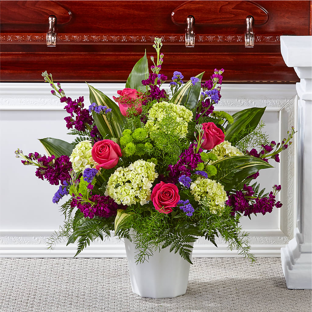 Beautiful Horizons Floor Basket – Floral Design At Evergreen Llc, Princeton NC