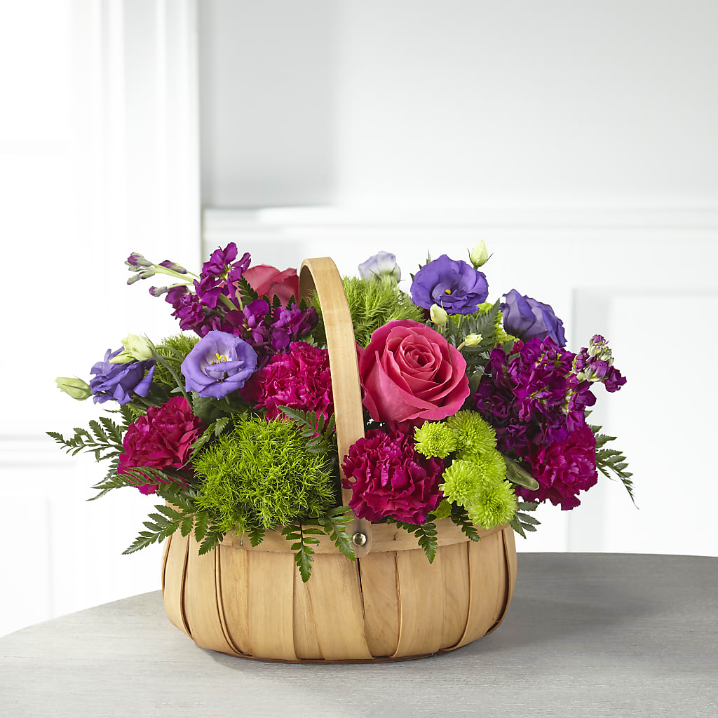 Serene Sanctuary Basket – Floral Design At Evergreen Llc, Princeton NC