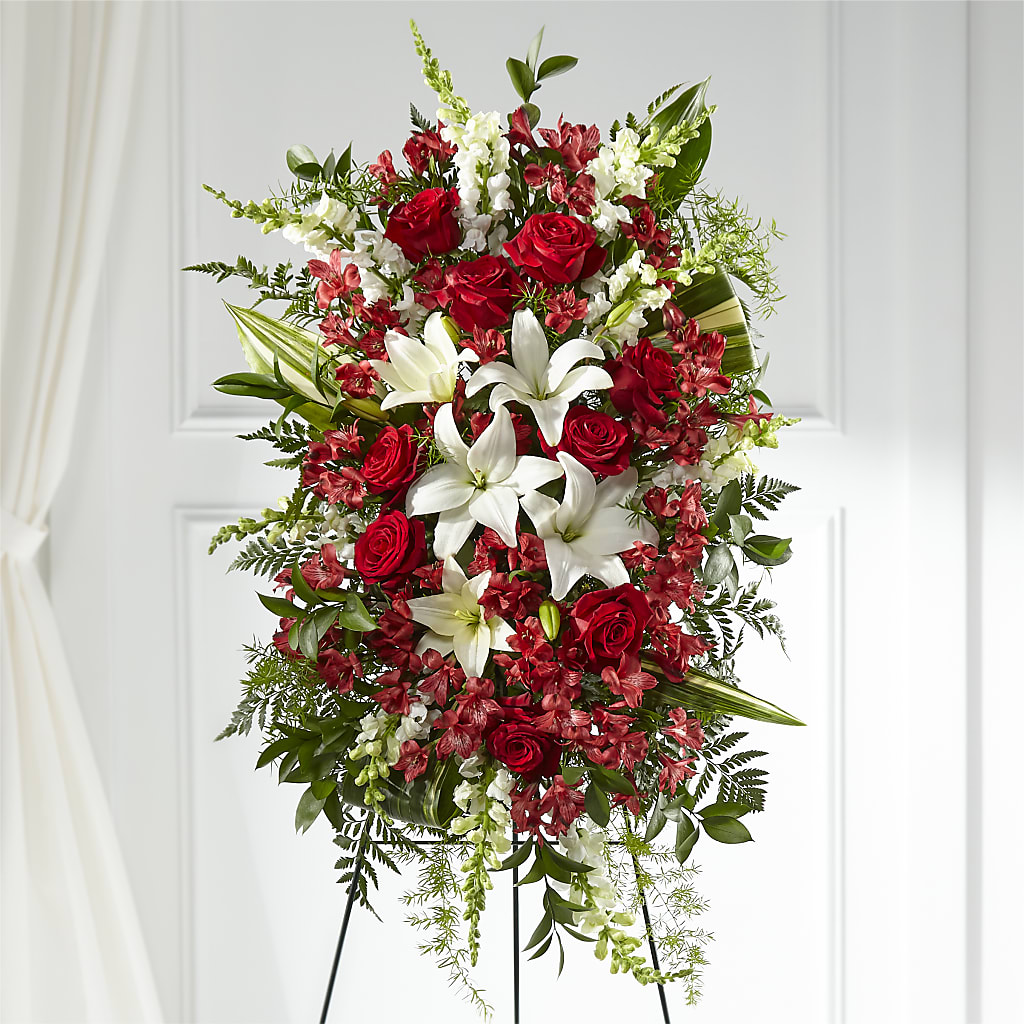 Everlasting Memory Standing Spray – Floral Design At Evergreen Llc, Princeton NC
