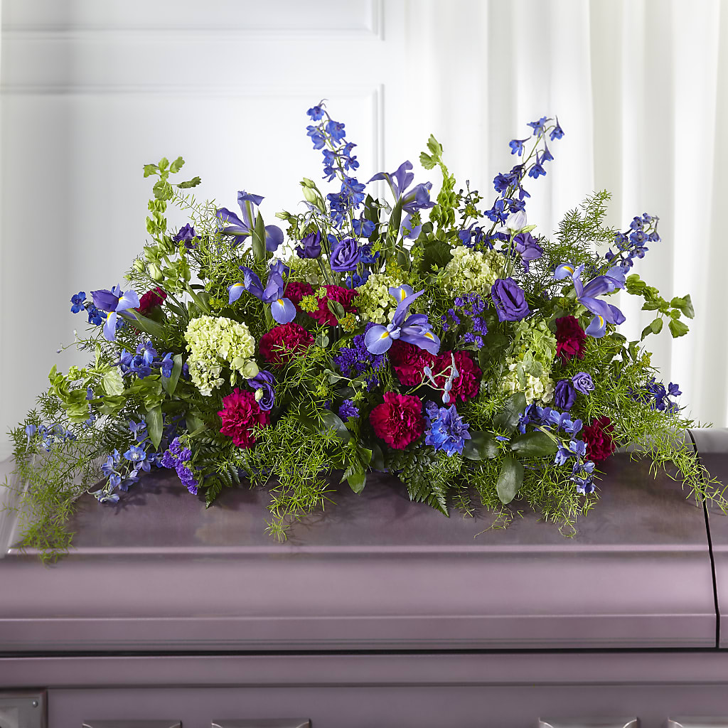 Always Treasured Casket Spray – Floral Design At Evergreen Llc, Princeton NC