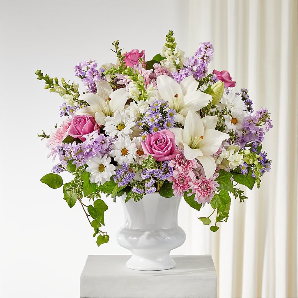 Remarkable Life Urn Arrangement – Floral Design At Evergreen Llc, Princeton NC
