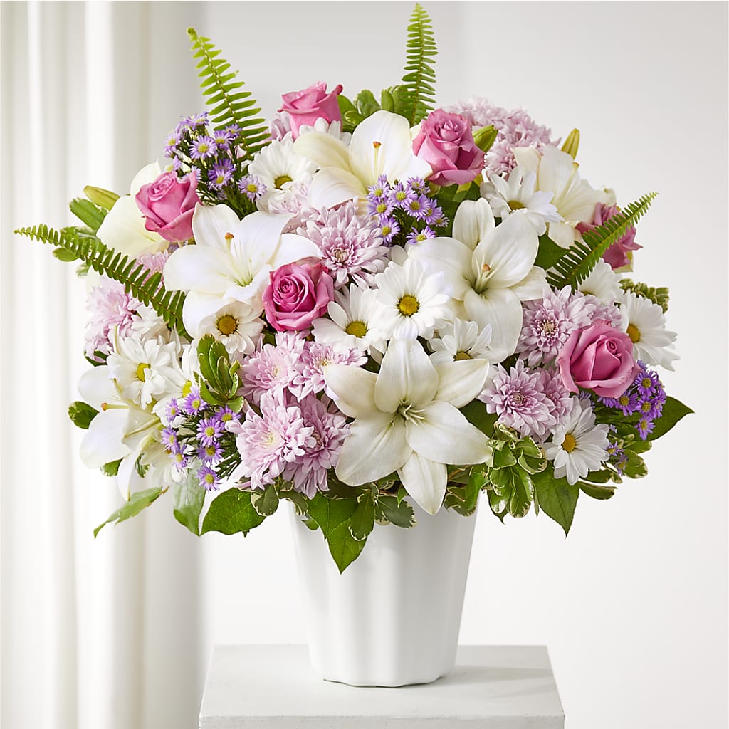 Warmest Thoughts Tabletop Basket – Floral Design At Evergreen Llc, Princeton NC