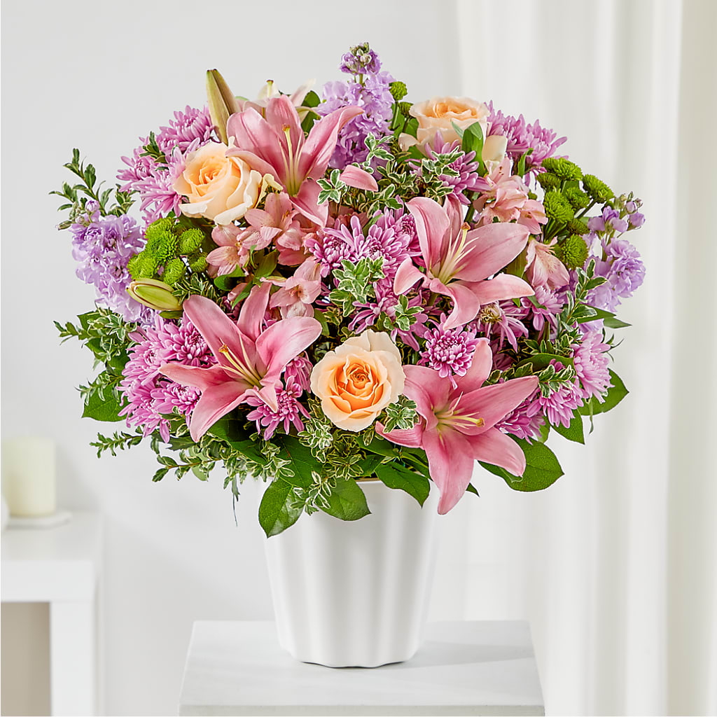 Supportive Embrace Tabletop Basket – Floral Design At Evergreen Llc, Princeton NC