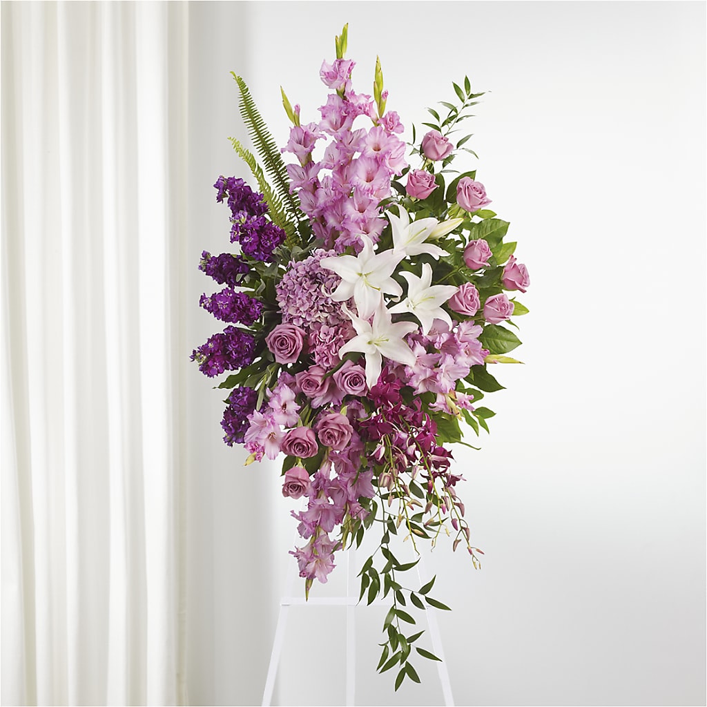 Never Alone Standing Spray – Floral Design At Evergreen Llc, Princeton NC