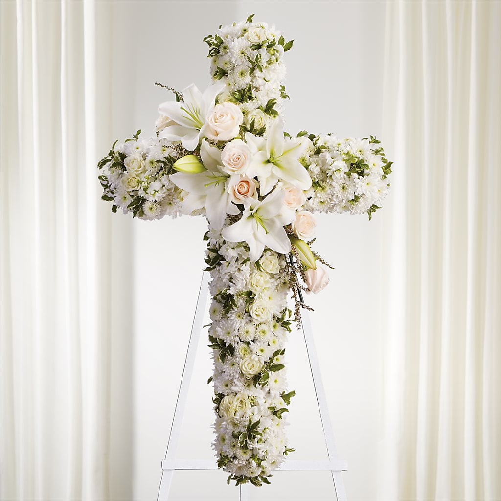 Spiritual Guidance Standing Spray – Floral Design At Evergreen Llc, Princeton NC