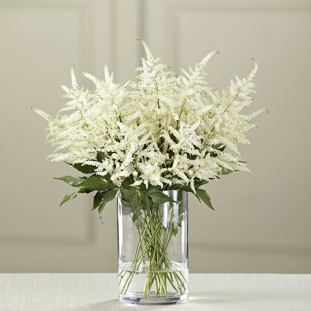 White Astilbe Bouquet – Floral Design At Evergreen Llc, Princeton NC