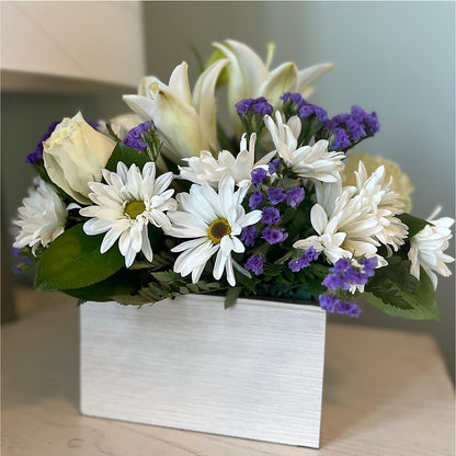 Beyond Blue Box Bouquet –  Floral Design At Evergreen Llc, Princeton NC