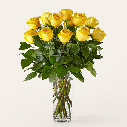 Long Stem Yellow Rose Bouquet –  Floral Design At Evergreen Llc, Princeton NC