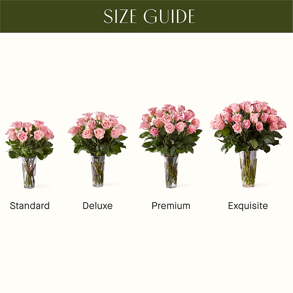 Long Stem Pink Rose Bouquet –  Floral Design At Evergreen Llc, Princeton NC
