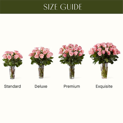 Long Stem Pink Rose Bouquet –  Floral Design At Evergreen Llc, Princeton NC