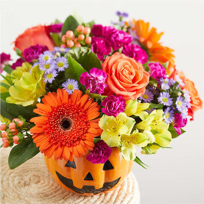 Tricks & Treats Pumpkin –  Floral Design At Evergreen Llc, Princeton NC