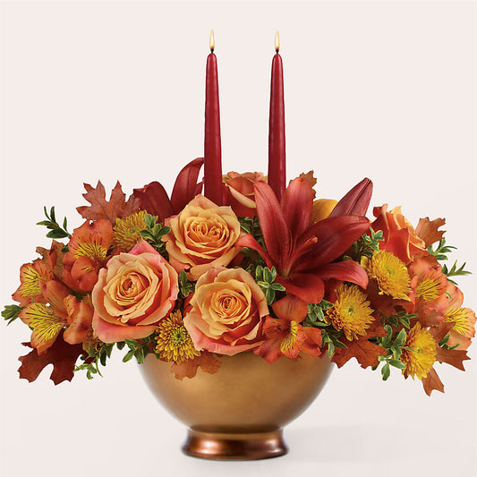 Harvest Table Centerpiece –  Floral Design At Evergreen Llc, Princeton NC