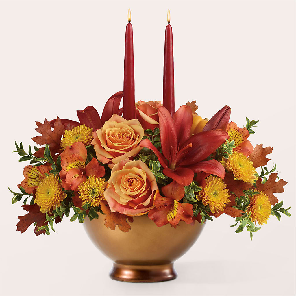 Harvest Table Centerpiece –  Floral Design At Evergreen Llc, Princeton NC