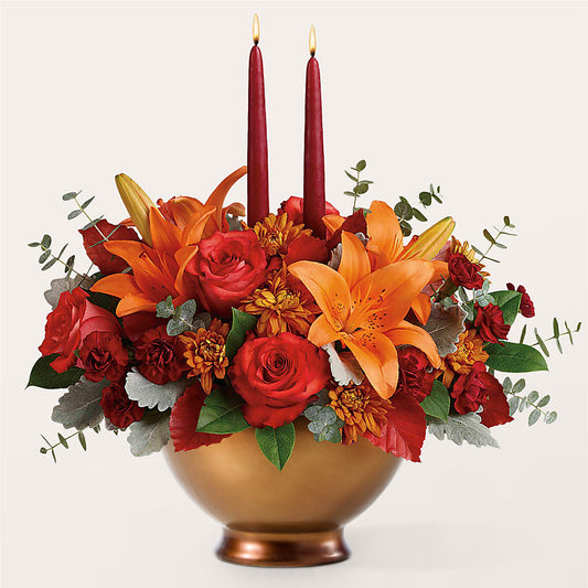 Fruits of Fall Centerpiece –  Floral Design At Evergreen Llc, Princeton NC