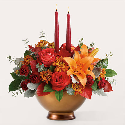 Fruits of Fall Centerpiece –  Floral Design At Evergreen Llc, Princeton NC