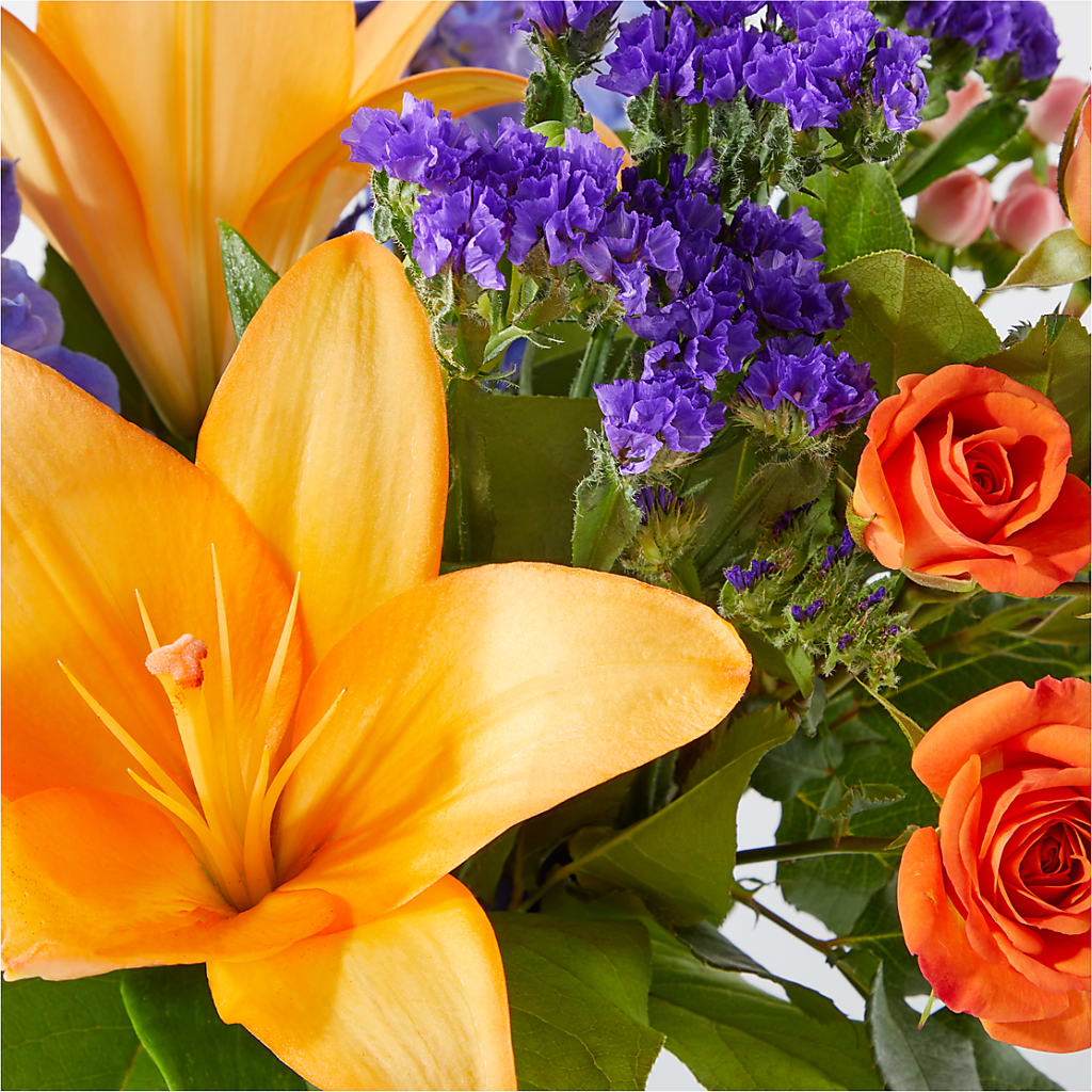Radiant Citrus Bouquet –  Floral Design At Evergreen Llc, Princeton NC