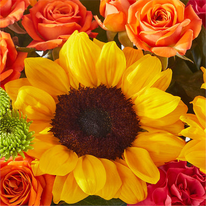 Sun-drenched Blooms Box Bouquet –  Floral Design At Evergreen Llc, Princeton NC