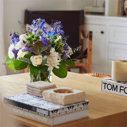 Cerulean Waves Bouquet –  Floral Design At Evergreen Llc, Princeton NC