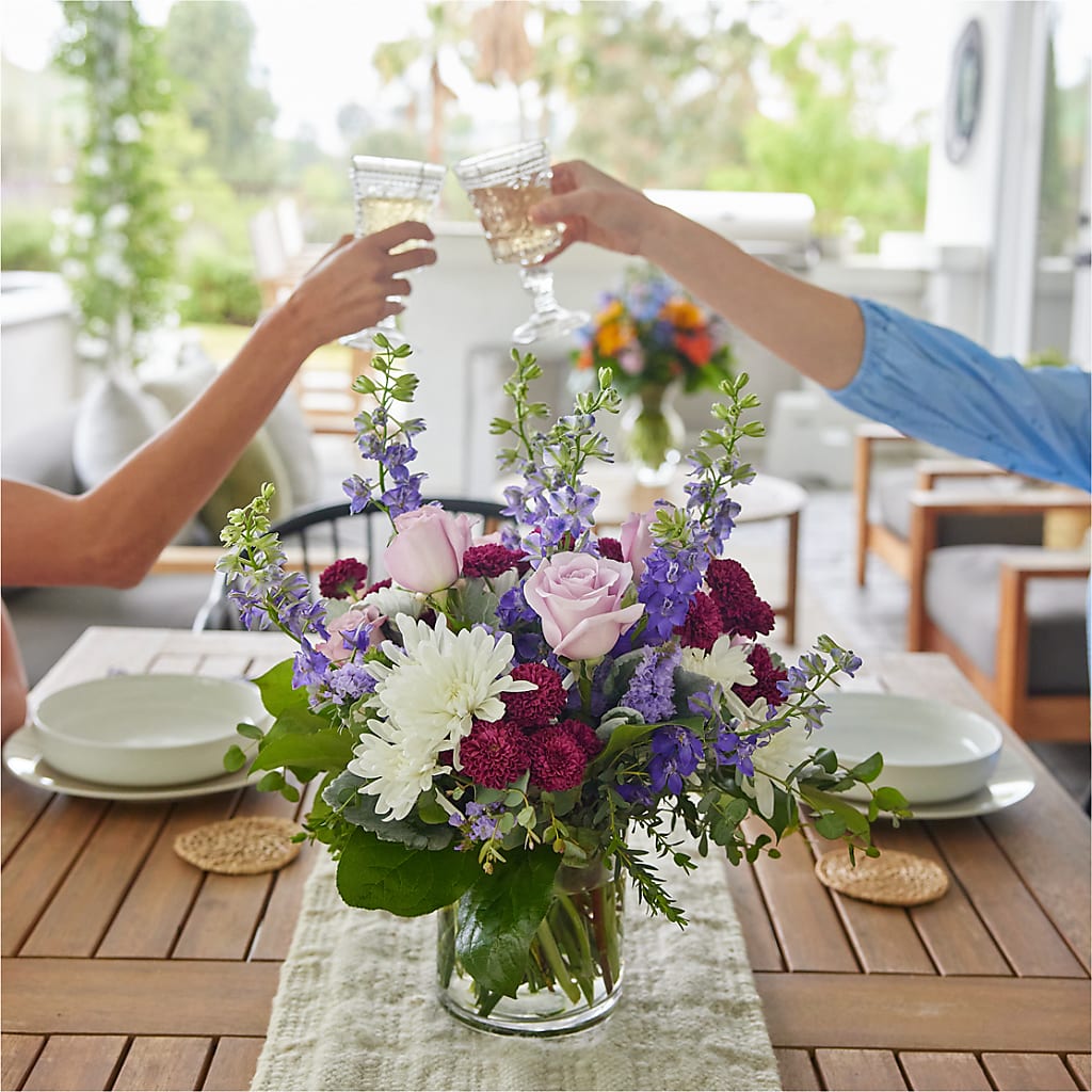 Violet Frost Bouquet –  Floral Design At Evergreen Llc, Princeton NC
