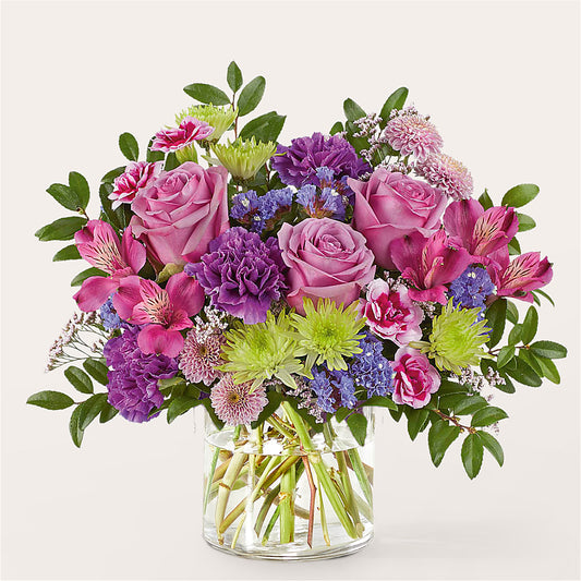 Glass Half Full Bouquet –  Floral Design At Evergreen Llc, Princeton NC