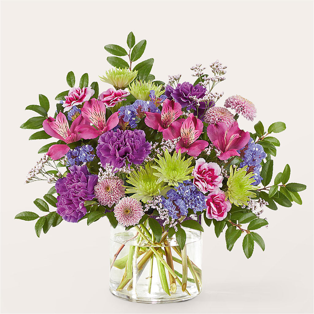 Glass Half Full Bouquet –  Floral Design At Evergreen Llc, Princeton NC