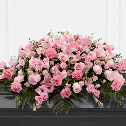 Garden of Comfort Casket Spray (Standard) –  Floral Design At Evergreen Llc, Princeton NC