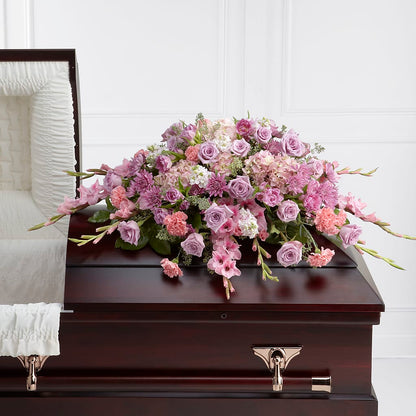 Immorata Casket Spray –  Floral Design At Evergreen Llc, Princeton NC