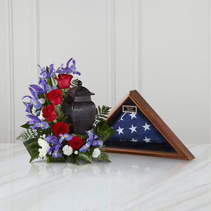 Patriotic Tribute Arrangement –  Floral Design At Evergreen Llc, Princeton NC