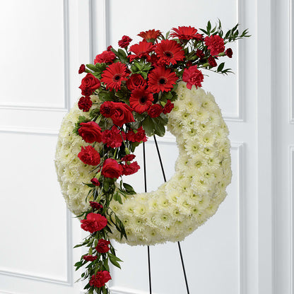 Graceful Tribute Wreath –  Floral Design At Evergreen Llc, Princeton NC