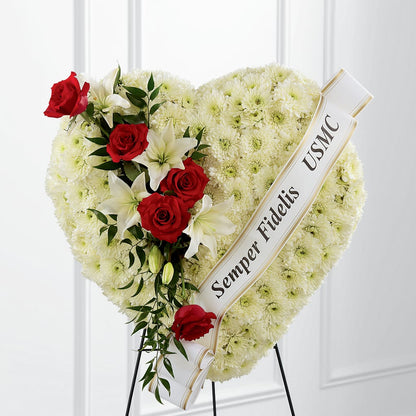 Heartfelt Hero Standing Heart –  Floral Design At Evergreen Llc, Princeton NC