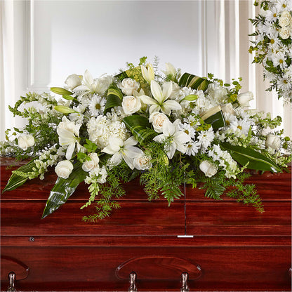 Abundance Casket Spray –  Floral Design At Evergreen Llc, Princeton NC